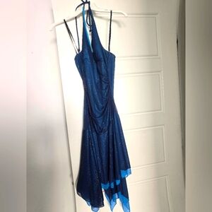 Juniors size L blue dress